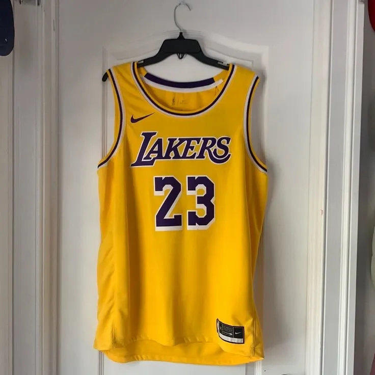 Nike Shirts _ Nike Los Angeles Lakers Lebron James 23 Jersey Xl _ Color_ Purple_Yellow _ Size_ Xl.webp